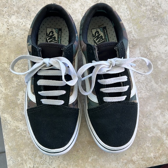 Black and camo vans size 3 kids - Picture 2 of 6